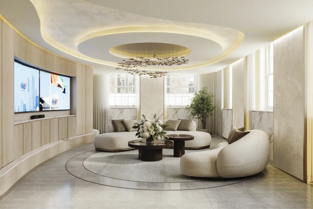 First Abu Dhabi Bank Premium Corporate / Private Banking CGI by 100CGI Studio, London, UK, for First Abu Dhabi Bank (FAB), Abu Dhabi, view 5