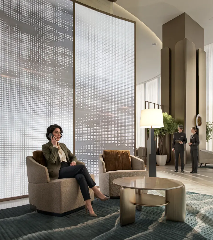 One Za'abeel Luxury Lounge Luxury Hospitality / Corporate Lounge CGI by 100CGI Studio, view 4