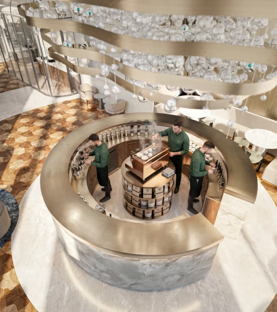 One Za'abeel Luxury Lounge Luxury Hospitality / Corporate Lounge CGI by 100CGI Studio, view 8