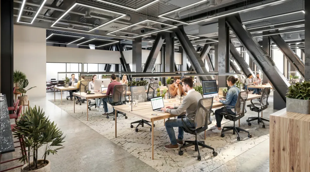 The Iron Grid Hub Office & Creative Campus CGI by 100CGI Studio, view 6